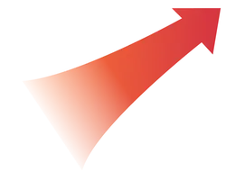 Red Arrow - gradient - red - Free PNG
