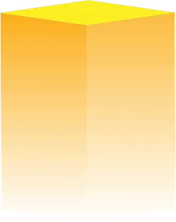 Yellow Cube - graphic design - PNG