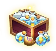Treasure Chest - magic potions - Transparent Layer PNG