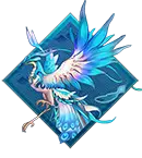 Ice Phoenix - magic - Transparent Background PNG