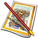 Colored Pencil and Graffiti Notebook - learning - No Background PNG