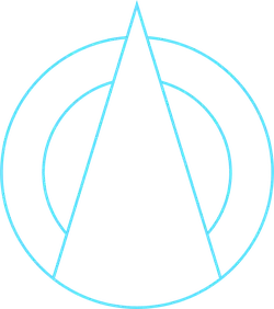 Blue Triangle Logo - symbol - PNG