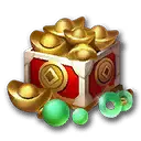 Gold Coin Chest - wealth - PNG