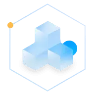 Blue Cubes Combination - minimalist design - Lossless PNG
