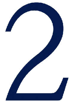 Number Two - font - No Watermark PNG