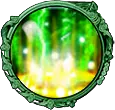 Green Gem Mirror Frame - mirror - High Resolution PNG