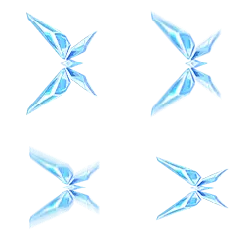 Blue Abstract Pattern - symmetry - No Background PNG