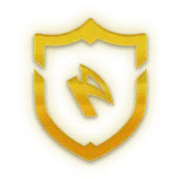 Golden Shield Logo - design - Transparent Background PNG
