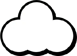 Cloud - comic - sky - Transparent Layer PNG