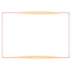 Glowing Rectangle Frame - No Background PNG