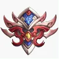 Dragon Wing Badge - red - Free Download PNG