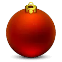 Christmas Ornament - red - smooth - High Resolution PNG