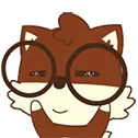 Fox with Glasses - Highly Rated PNG