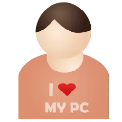 I Love My PC - text - PNG Images