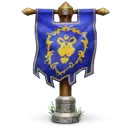 Lion Flag - blue - High Resolution PNG