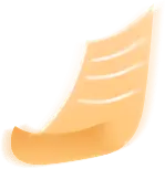 Yellow Feather - decoration - High Resolution PNG