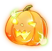 Glowing Pumpkin - light - Transparent Layer PNG
