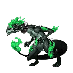 Green Flame Dragon - green - PNG Images