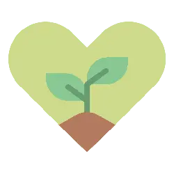 Heart and Seedling - nature - Lossless PNG