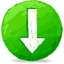 Green Download Arrow - icon - PNG Images