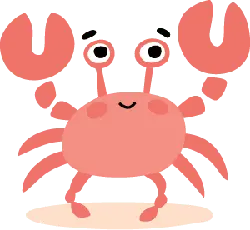 Crab - happy - PNG Images