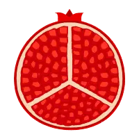 Pomegranate - circular - juicy - No Watermark PNG