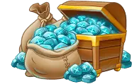 Treasure Chest and Gems - chest - Lossless PNG