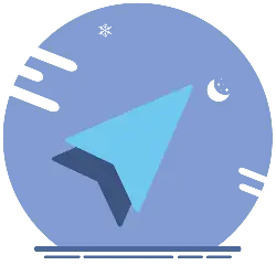 Blue Arrow - technology - PNG