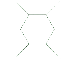 Hexagon Pattern - simple - line - Transparent Background PNG