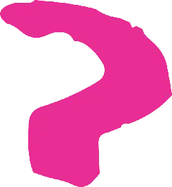 Pink Question Mark - graphic - PNG
