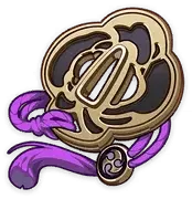 Gold Flower Badge - floral - High Resolution PNG