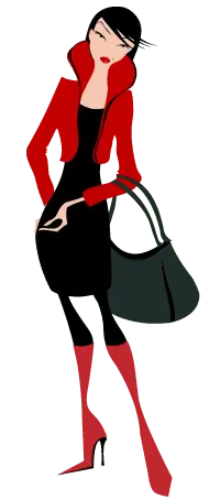 Fashion Illustration - red - No Watermark PNG