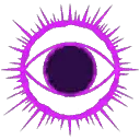 Purple Eye - mysterious - Transparent Layer PNG