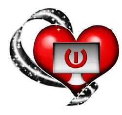 Red Heart with Computer Icon - technology - PNG Images