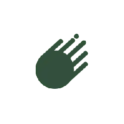 Green Hand Shape Pattern - minimalist - No Background PNG