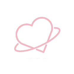 Pink Heart Pattern - line art - High Resolution PNG
