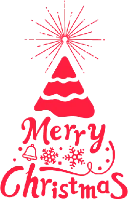 Christmas Tree - red - Curated PNG