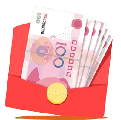 Red Envelope - cash - gift - PNG