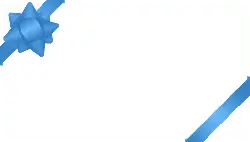 Blue Bow Decorative Border - holiday - Free PNG