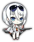 White Hair Girl - blue eyes - Designer Recommended PNG