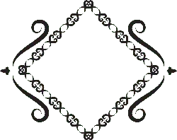 Black Diamond Pattern Frame - frame - No Background PNG