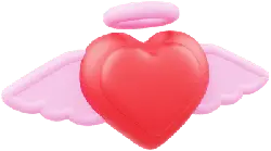 Heart with Wings - romance - Lossless PNG