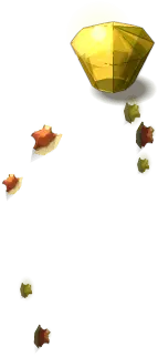 Yellow Diamond - geometric shape - PNG Images