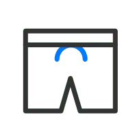 Underpants - blue - Free PNG