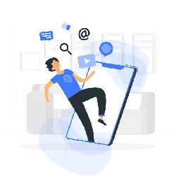 Social Media Interaction - network symbols - Transparent Layer PNG
