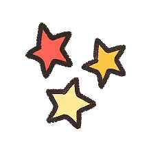 Colorful Stars - children - High Resolution PNG