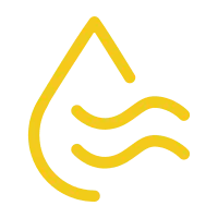 Water Drop - logo - yellow - PNG Images