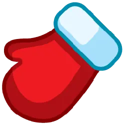 Christmas Glove - red - PNG Images