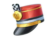 Military Hat - red - Transparent Background PNG
