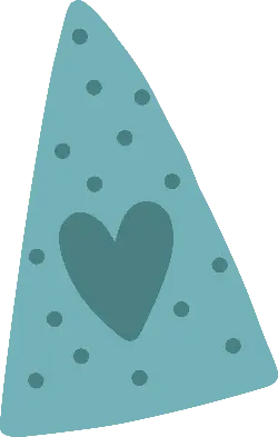 Blue Triangle Heart Pattern - triangle - PNG Images